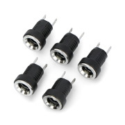 Gniazdo DC 5.5x2.5mm do obudowy - plastikowe -