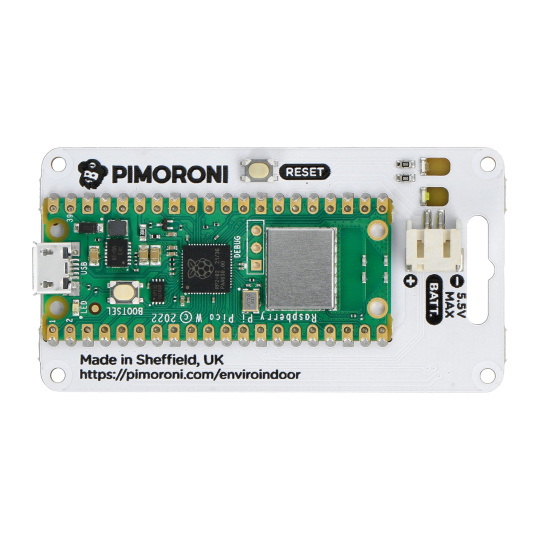 Enviro Indoor з Raspberry Pi Pico W - модуль з датчиком BME688 та BH1745 + аксесуари - Pimoroni PIM638