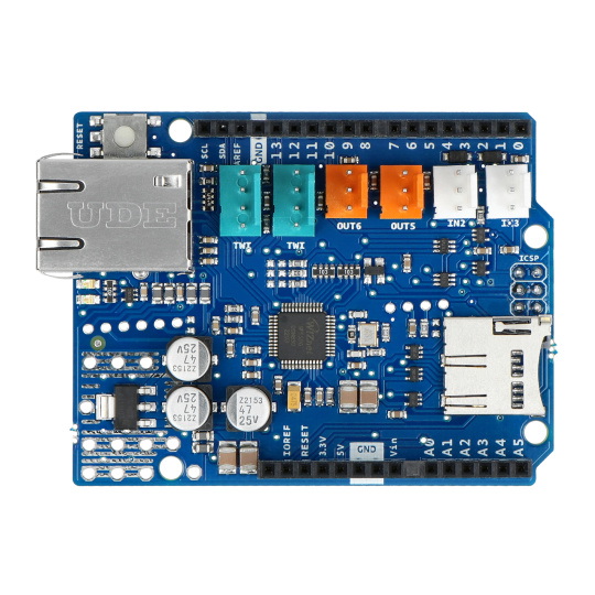 Arduino Ethernet Shield 2 зі зчитувачем карт microSD - A000024