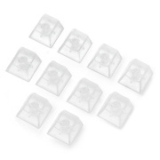 Nakładki na przyciski - kompatybilne z Cherry MX - przezroczyste - 10 sztuk - Adafruit 4956