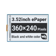 Wyświetlacz e-paper - 3,52'' 360x240px - czarno/biały - SPI - Waveshare 22698