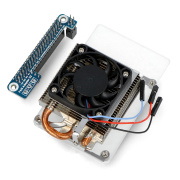 Ultra Thin ICE Tower Cooling Fan - wentylator do Raspberry Pi 4B - regulowana prędkość + akcesoria - Waveshare 23093