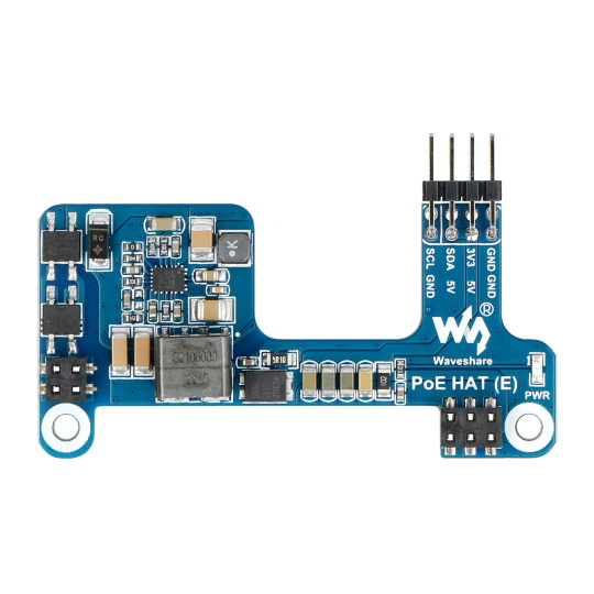 Живлення через Ethernet HAT (E) - PoE та мережеве накладання 802.3af - для Raspberry Pi 3B+ / 4B - Waveshare 23285