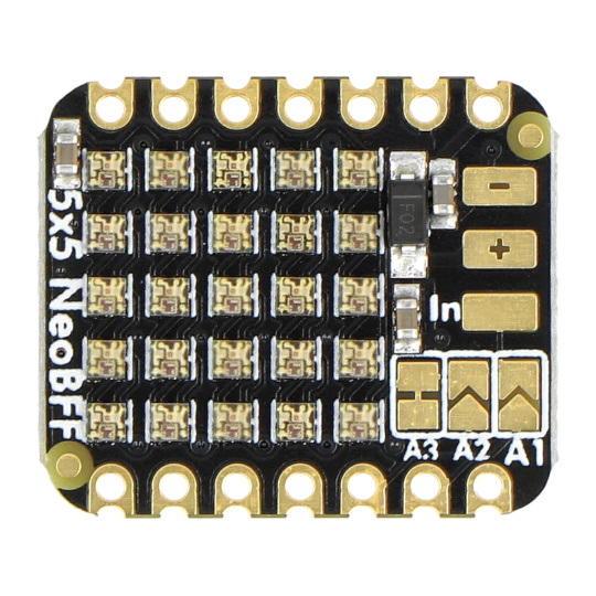 Доповнення NeoPixel Grid BFF - матричний дисплей 5x5 RGB LED - для QT Py та Xiao - Adafruit 5646