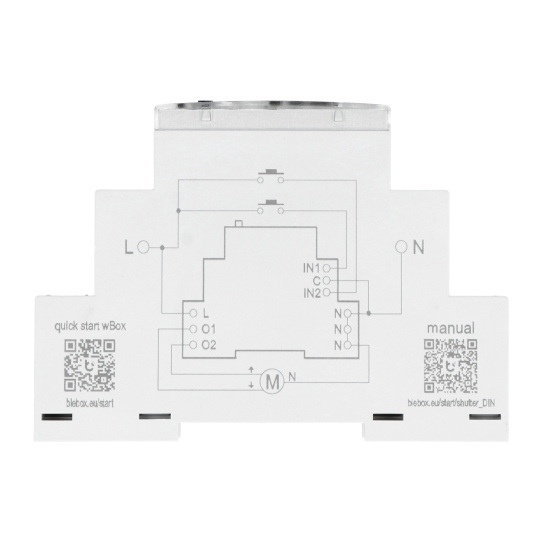 BleBox ShutterBox DIN - контролер ролет 230 В WiFi - додаток для Android/iOS