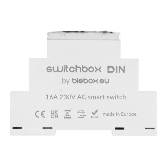 BleBox SwitchBox DIN - реле WiFi 230 В - додаток для Android/iOS