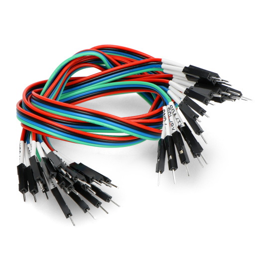 Gravity - Комплект з'єднувальних кабелів I2C/UART - чоловічий-чоловічий - 30 см - 5 шт. - DFRobot FIT0916-MM