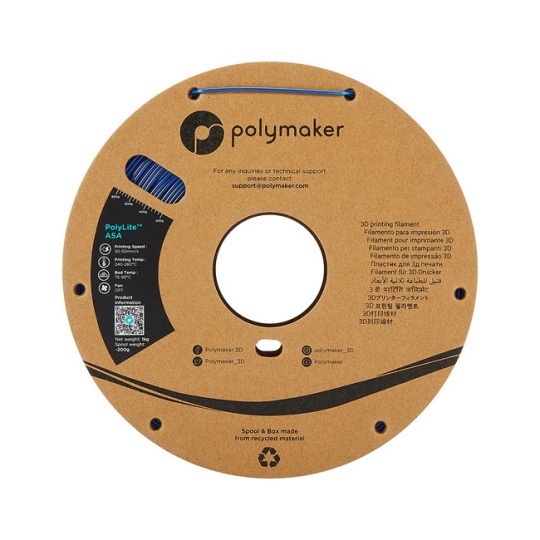 Филамент Polymaker PolyLite ASA 1,75 мм, 1 кг - синий