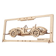 Roadster MK3 - wersja 2,5D - model mechaniczny do składania - fornir - 62 elementów - Ugearsmodels