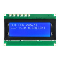 Wyświetlacz LCD 4x20 znaków niebieski - justPi
