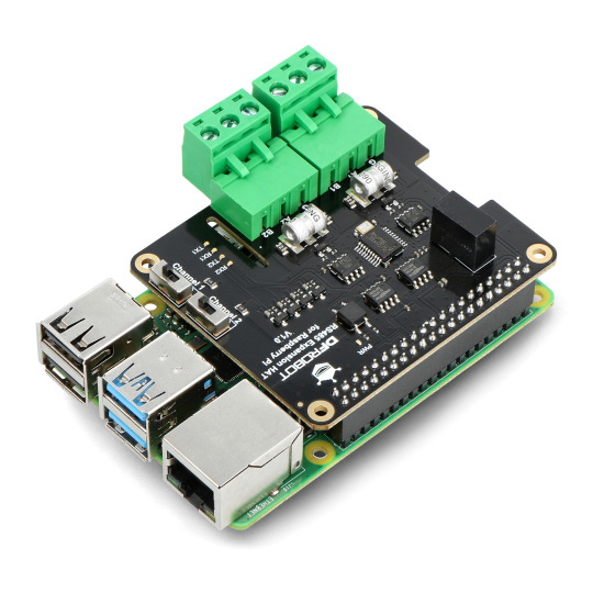 Двоканальний модуль розширення RS485 для Raspberry Pi 4B - DFRobot DFR0824