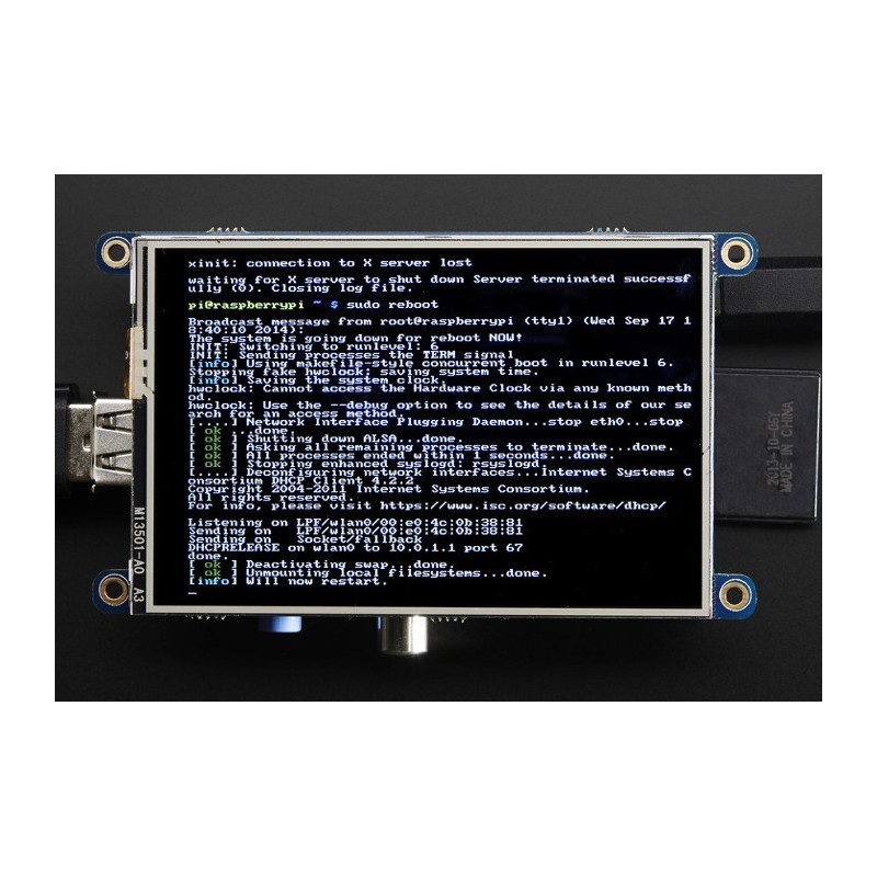PiTFT złożony - wyświetlacz dotykowy pojemnościowy 3,5" 480x320 dla Raspberry Pi
