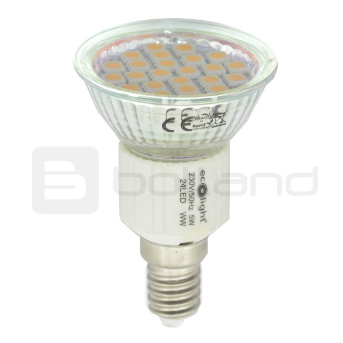 Żarówka LED Eco Light, E14, 5W, 370, barwa ciepła