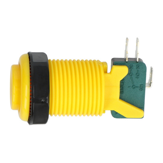 Увігнута кнопка для аркадних ігор 3,5 см - жовта - SparkFun COM-09338