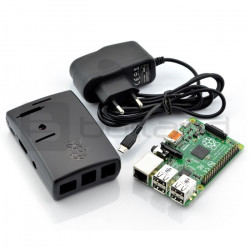 Zestaw Raspberry Pi 2 model B + obudowa + zasilacz