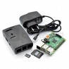 Zestaw Raspberry Pi 2 model B + obudowa + zasilacz + karta z systemem - zdjęcie 1