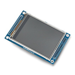 Wyświetlacz dotykowy rezystancyjny LCD 3,2'' 320x240px - 262K - Wav...