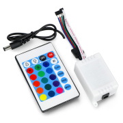 Sterownik taśm i pasków LED RGB z pilotem IR - 24