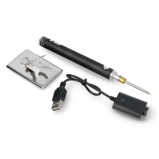 Бездротовий паяльник FlatPro2 з контролем температури - 200-470 градусів - чорний - Webski