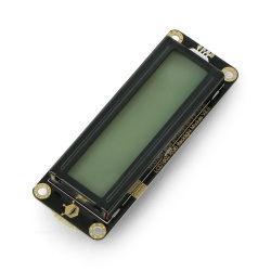 DFRobot Gravity - wyświetlacz LCD 2x16 I2C z podświetleniem RGB - d...