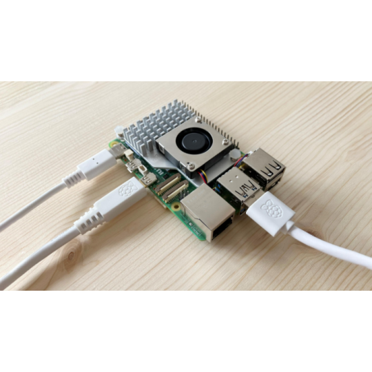 Активный кулер для Raspberry Pi - радиатор + вентилятор для Raspberry Pi 5