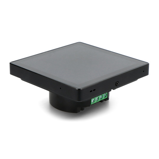 Настінний дисплей Shelly + Blu H&T - Розумна панель керування 5A WiFi/Bluetooth - Чорний