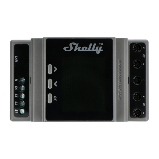 Shelly Pro Dual Cover/Shutter PM - 2-канальний інтелектуальний контролер WiFi/Bluetooth з вимірюванням потужності - додаток Androi
