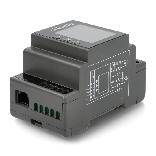 Shelly Pro Dual Cover/Shutter PM - 2-канальний інтелектуальний контролер WiFi/Bluetooth з вимірюванням потужності - додаток Androi