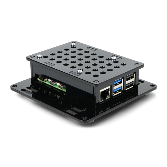 Чохол для кріплення монітора Raspberry Pi 5 Vesa v2 - чорний