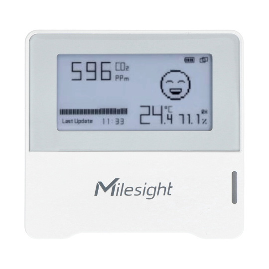 Интеллектуальный датчик качества воздуха IP30 LoRaWAN — белый — Milesight AM103-868M