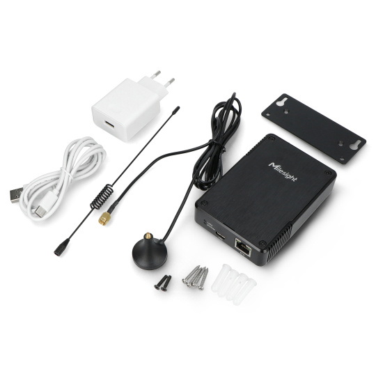 Центральний блок Wi-Fi/Ethernet LoRaWAN - чорний - Milesight UG56-868M