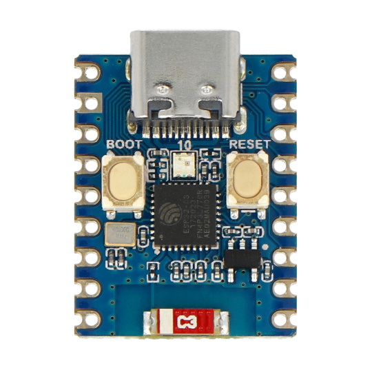 ESP32-C3-Zero — мини-плата для разработки с поддержкой WiFi/Bluetooth — ESP32-C3FN4 — Waveshare 25452