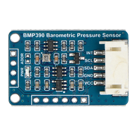 Датчик тиску, висоти та температури - барометр - 300-1250 гПа - BMP390 - I2C/SPI - Waveshare 24658