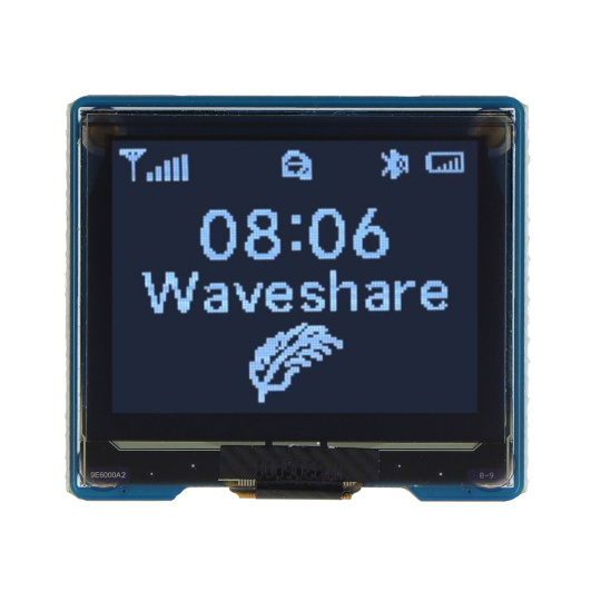 OLED-дисплей 1,32 дюйма, 128x96 пикселей - SPI/I2C - 16 оттенков серого - черно-белый - Waveshare 24777