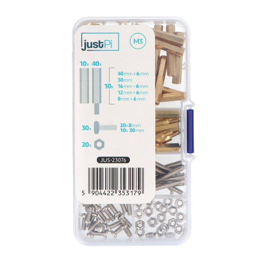 Набір гвинтів M3 і прокладок - набір B - 100 шт. - просто Пі