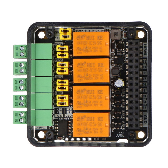 4-канальное реле 13.2 Модуль V1.1 - 4-канальное реле - STM32F030 - M5Stack M121-V11