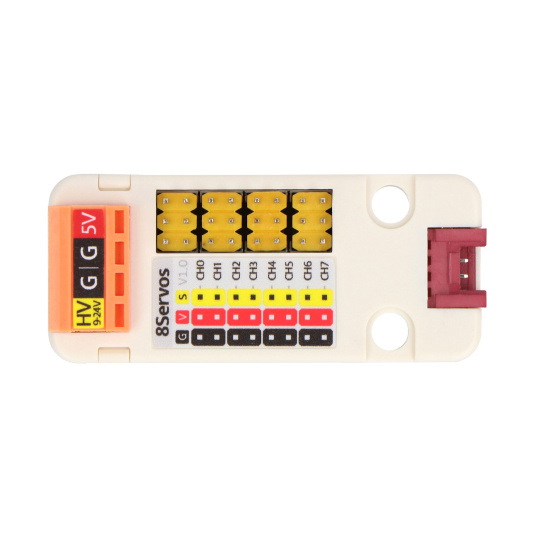Сервоконтролер - 8-канальний - STM32F030 - Модуль розширення для модулів розробки - M5Stack U165