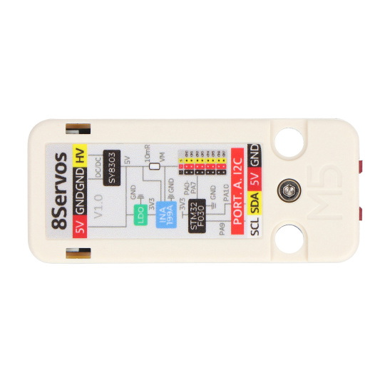 Сервоконтролер - 8-канальний - STM32F030 - Модуль розширення для модулів розробки - M5Stack U165
