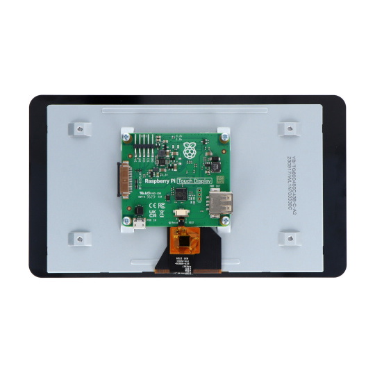 Сенсорний дисплей 7 дюймів 800x480 пікселів ємнісний DSI для Raspberry Pi 5/4B/3B+/3B/2B офіційний