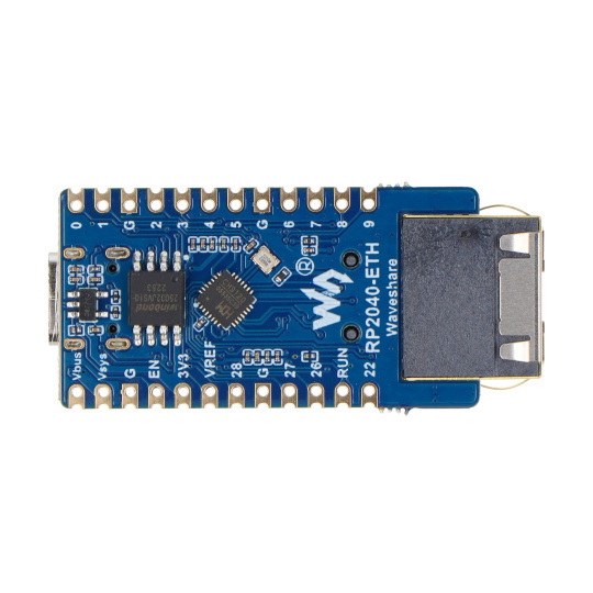 RP2040-ETH Mini - плата з мікроконтролером RP2040 і мережевим модулем Ethernet - CH9120 - Waveshare 24082