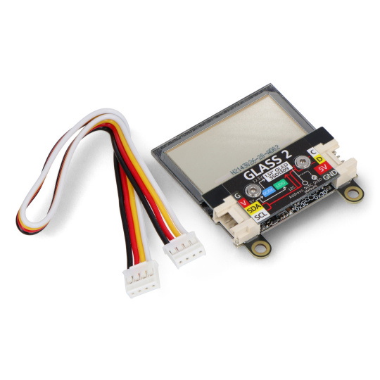 Блок Glass2 - з прозорим OLED-дисплеєм 1,51 дюйма 128x64 пікселів - M5Stack U158-B