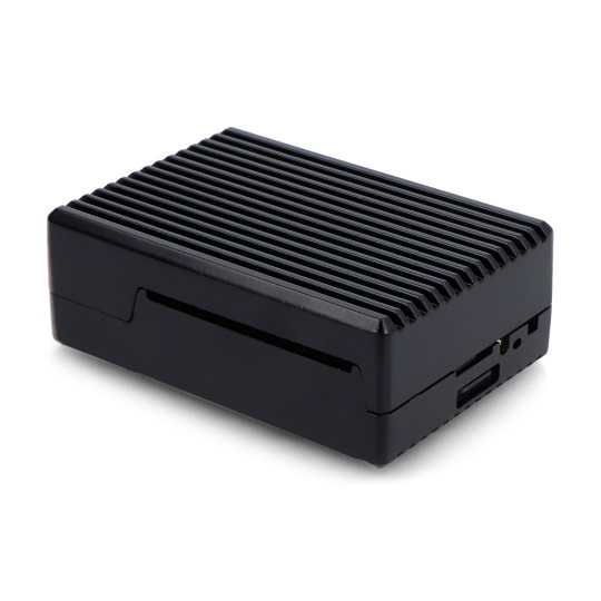 Корпус для Raspberry Pi 5 — с вырезами — алюминиевый — черный