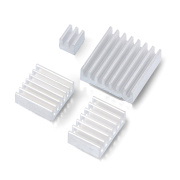 Zestaw radiatorów do Raspberry Pi 5 - z taśmą termoprzewodzącą - aluminiowe- 4szt.