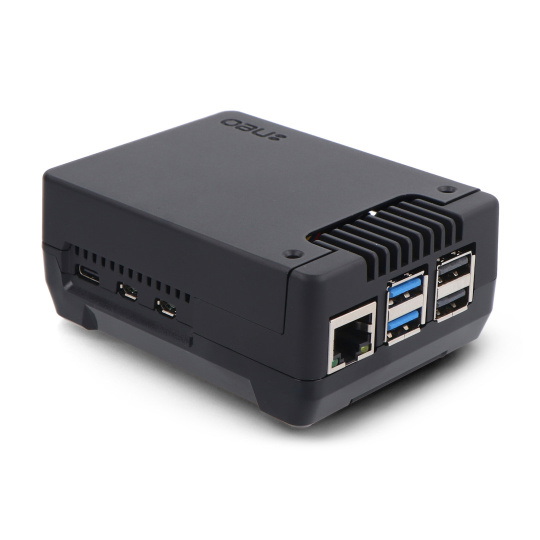 Корпус Argon NEO 5 M.2 NVMe PCIe для Raspberry Pi 5 - з вентилятором та радіатором - алюмінієвий - чорний