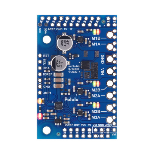 M3S550 - триканальний контролер двигуна постійного струму 22V/1.7A - щит для Arduino - Pololu 5069