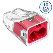 Szybkozłączka wtykowa SCP2 B10 - 2 tory 4mm 32A/450V - Idealna Szybkozłączka - 10szt.