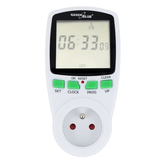 Цифровий таймер GB105 - зелений синій URZ0666