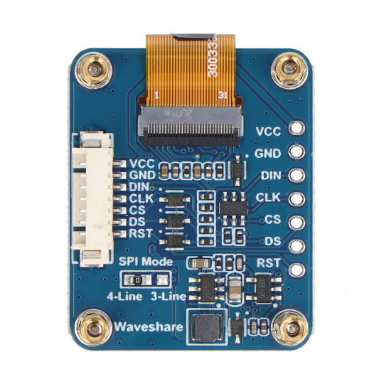 OLED IPS дисплей 0.96'' 64x128px - SPI - 65K RGB - для Raspberry Pi, Arduino, STM32 - Waveshare 25133