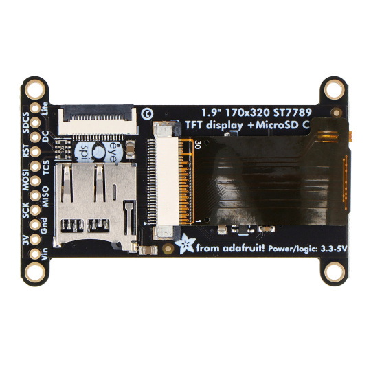 IPS TFT дисплей 1.9'' 320x170 пікселів - SPI - ST7789 - Adafruit 5394
