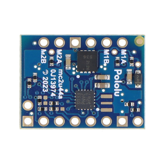 M2T550 - двоканальний контролер двигуна постійного струму 22 В/1,6 А - інтерфейс I2C - Pololu 5079